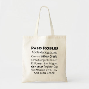 Tote Bag Paso Robles Pays Vins Fourre-tout