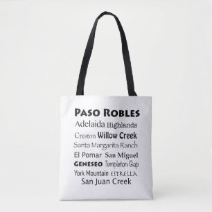 Tote Bag Paso Robles Vins Pays Épaule Fourre-tout
