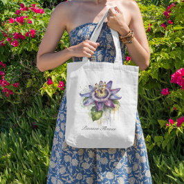 Tote Bag Passionné Purple Passion Fleur