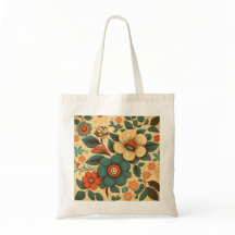 Pastel à fleurs vintage design rétro