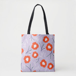 Tote Bag Pastel Botanique Rose : Motif Floral