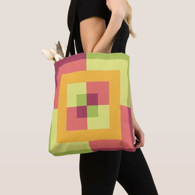 Tote Bag Pastel Labyrinth (De près)