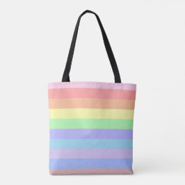 Tote Bag Pastel Stripes