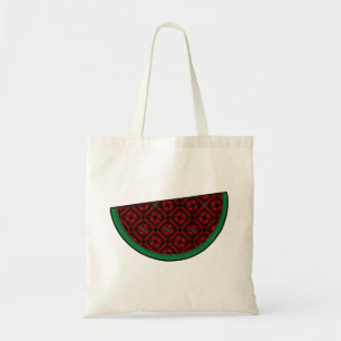 Tote Bag Pastèque de Palestine Broderie tatreez rouge