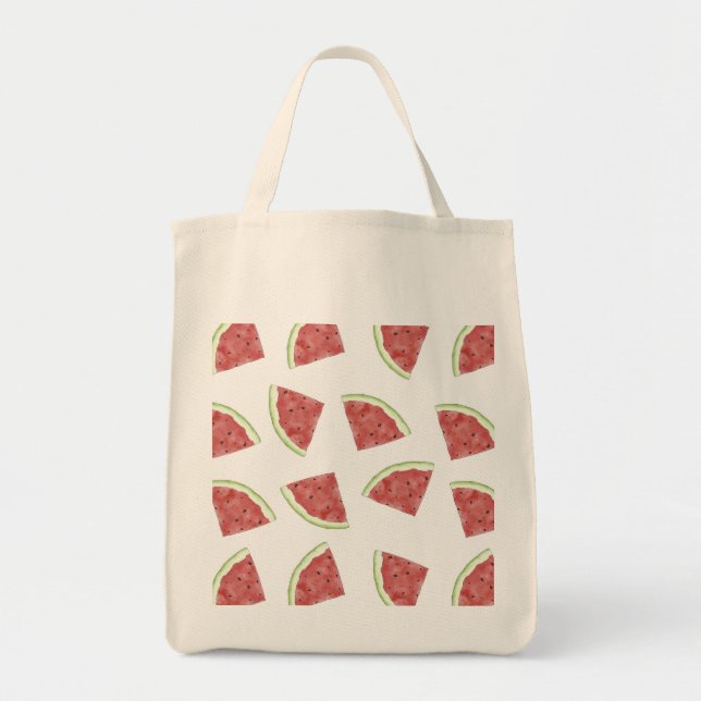 Tote Bag Pastèque juteuse de fruits d'été (Devant)