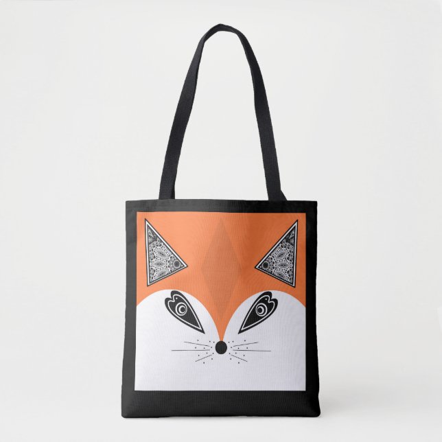 Tote Bag Patchwork Fox, applique Fox, Fox, enfants (Devant)