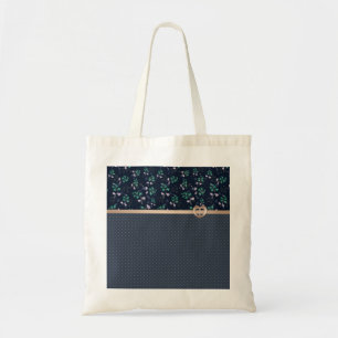 Tote Bag Patchwork, rétro, bleu