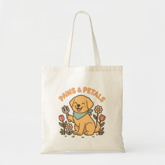Tote Bag Pâtes et pétales - Jolie chemise de chien de jardi