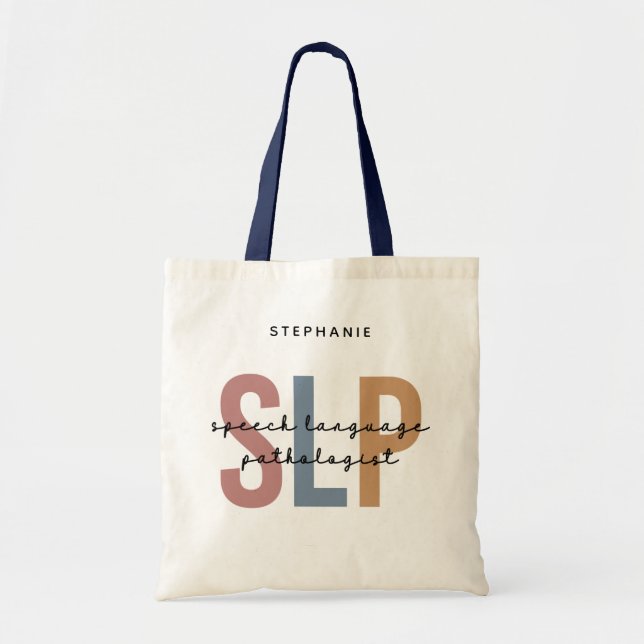 Tote Bag Pathologiste du langage SLP personnalisé (Devant)