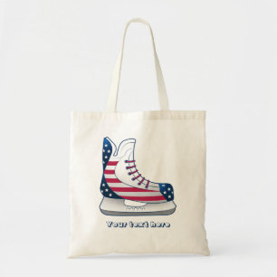 Tote Bag Patins de hockey USA
