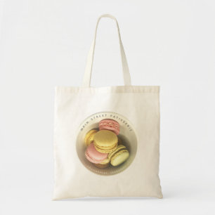 Tote Bag Pâtisserie Macarons Bowl Photo Food