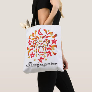 Tote Bag Patriote de Singapour (Lion City)
