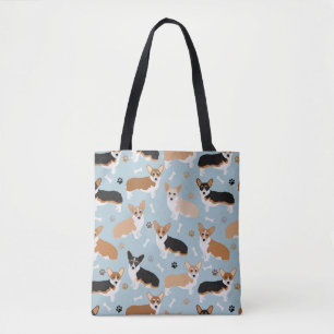 Tote Bag Patrouilles et os de Chiens de Corgi