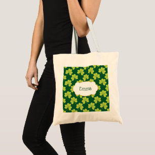 Tote Bag Patters de clover vert