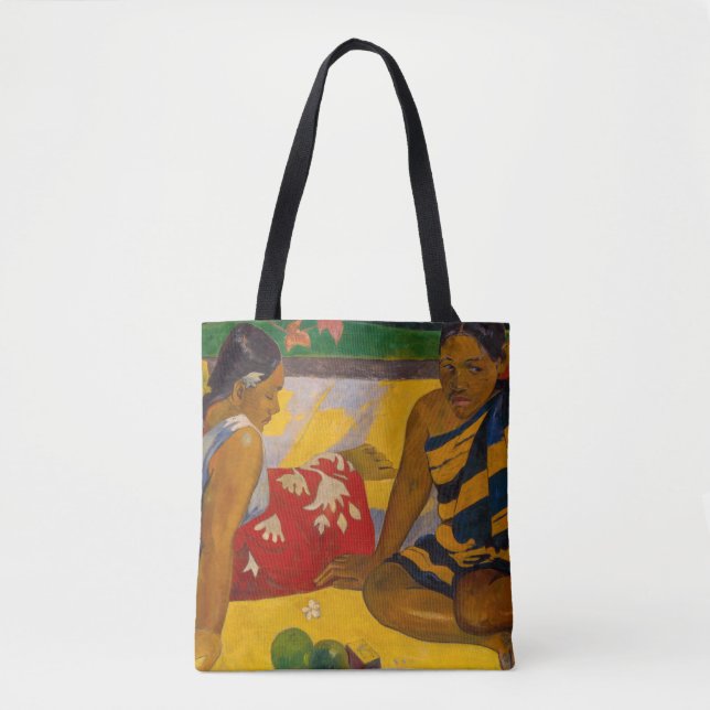 Tote Bag Paul Gauguin - Femmes tahitiennes / Parau Api (Devant)