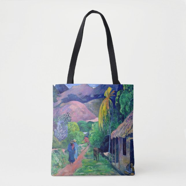 Tote Bag Paul Gauguin - Rue à Tahiti (Devant)