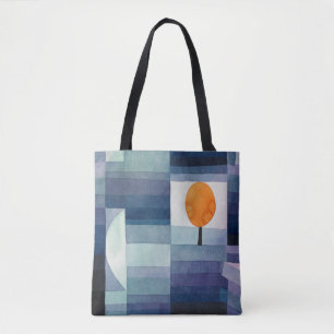 Tote Bag Paul Klee Harbinger d'automne. art bleu vintage