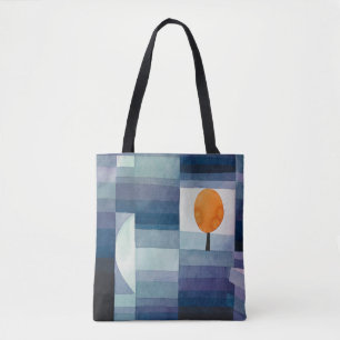 Tote Bag Paul Klee Messager de l'automne Bleu Moderne Abstr