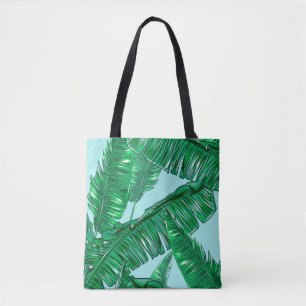 Tote Bag Paume tropicale feuilles sans couture vintage patt