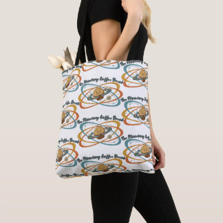 Tote Bag Pause café planétaire motif rétro espace