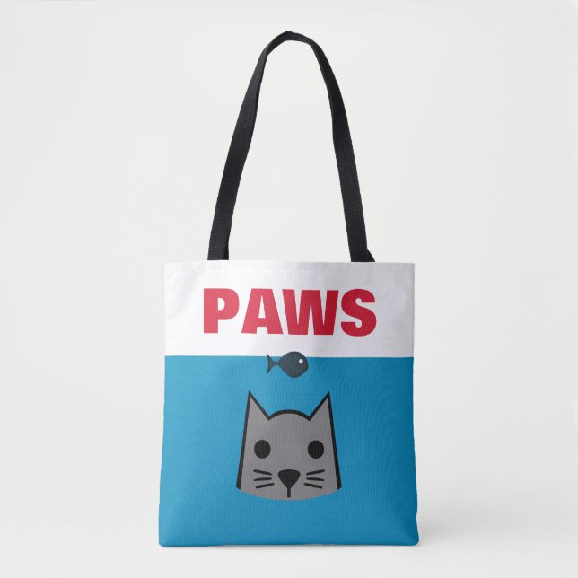 Tote Bag Paws, Chat (Devant)