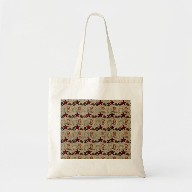 Tote Bag Pays occidental sauvage de cowboy occidental sur (Devant)
