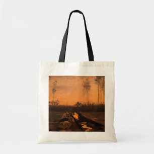 Tote Bag Paysage au crépuscule par Vincent van Gogh