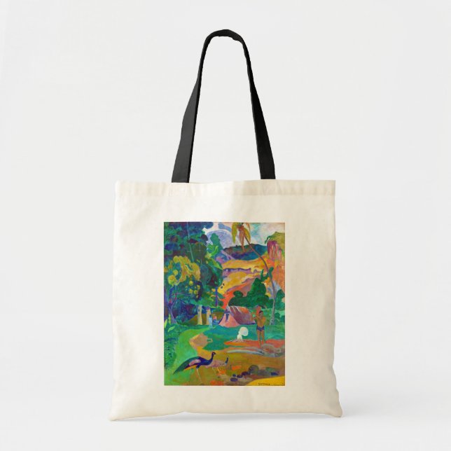 Tote Bag Paysage avec Peacocks, Gauguin (Devant)