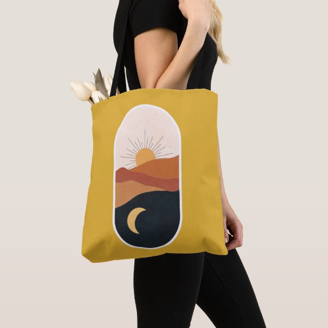 Tote Bag Paysage céleste, jaune soleil (De près)