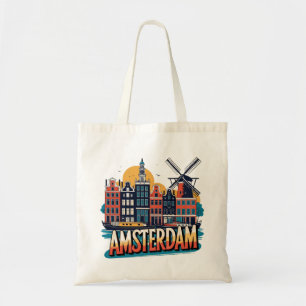 Tote Bag Paysage d'Amsterdam