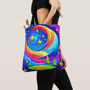 Tote Bag Paysage de rêve cosmique : une aventure céleste