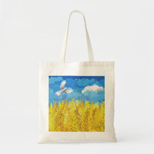 Tote Bag Paysage du drapeau ukrainien