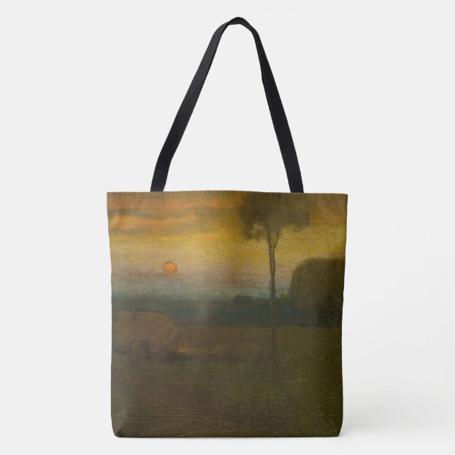 Tote Bag Paysage du soir par George Inness (1889) (Devant)