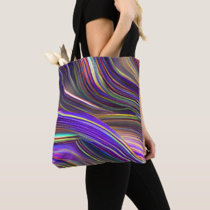 Tote Bag Paysage marin abstrait Vagues fracturées 24