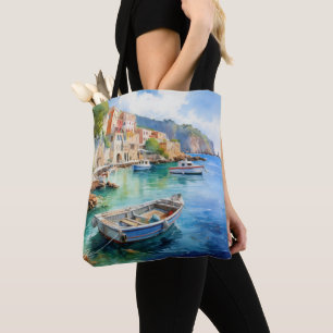 Tote Bag Paysages méditerranéens Peinture à l'huile
