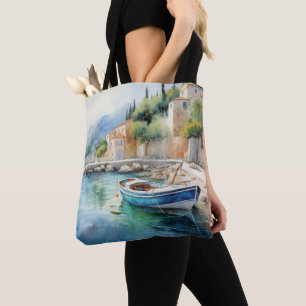 Tote Bag Paysages méditerranéens Peinture à l'huile