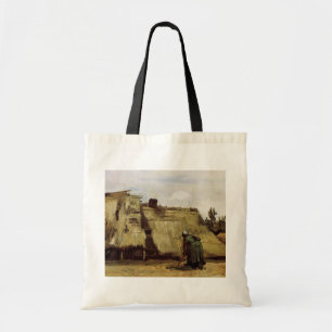 Tote Bag Paysanne creusant une cabane par Vincent van Gogh