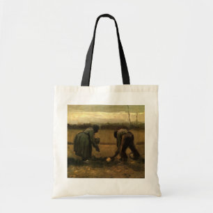 Tote Bag Paysanne plantant des pommes de terre par Vincent