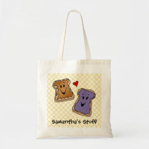 Tote Bag PB&J personnalisé badine Fourre-tout/sac