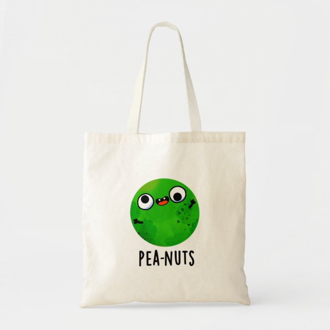 Tote Bag Pea-noix drôle Crazy Pea Pun (Devant)