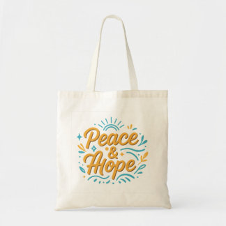 Tote Bag Peace & Hope Inspirer design moderne pour tous les