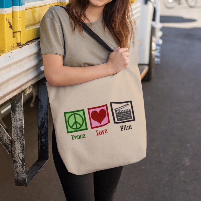 Tote Bag Peace Love (Créateur téléchargé)