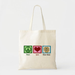 Tote Bag Peace Love Chow