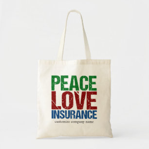 Tote Bag Peace Love Compagnie personnalisée