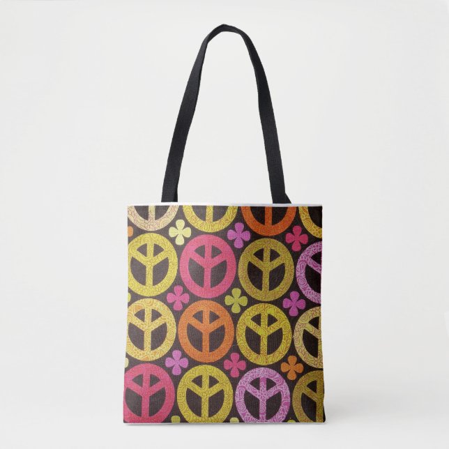 Tote Bag Peace & Love Shoulder Fourre-tout (Devant)