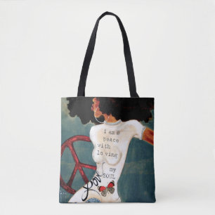 Tote Bag Peace Love & SOUL Fourre-tout