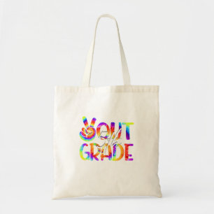 Tote Bag Peace Out 5e année d'études Dernier jour de l'écol