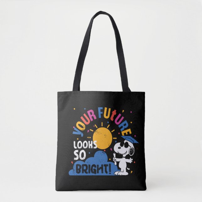 Tote Bag Peanuts Snoopy Votre avenir est si brillant (Devant)