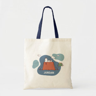 Tote Bag Peanuts   Snoopy & Woodstock   Add Your Name