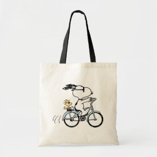 Tote Bag Peanuts Snoopy & Woodstock Bicyclette
